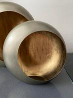 Decocandle Windlicht Ei Vorm Zink/Brons & Goud, Huis en Inrichting, Woonaccessoires | Kandelaars en Kaarsen, Ophalen, Nieuw