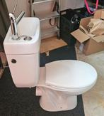 Toilet duoblok met geïntegreerde fontein - achteruitgang, Doe-het-zelf en Verbouw, Sanitair, Ophalen, Gebruikt, Toilet