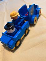 Duplo LEGO auto met aanhanger en poppetjes, Ophalen of Verzenden, Gebruikt, Auto, Met wieltjes