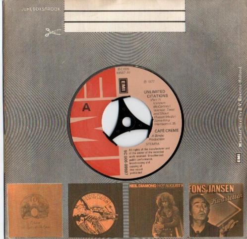 SINGLES: Café Crème, Cd's en Dvd's, Vinyl Singles, Zo goed als nieuw, Single, Pop, Ophalen of Verzenden