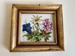 Art Deco Rosenthal Germany Ingelijst Tegel Alpenbloemen 1935, Ophalen of Verzenden