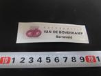 sticker Tuning soft pvc autobedrijf v d Bovenkamp Barneveld*, Ophalen, Zo goed als nieuw, Bedrijf of Vereniging