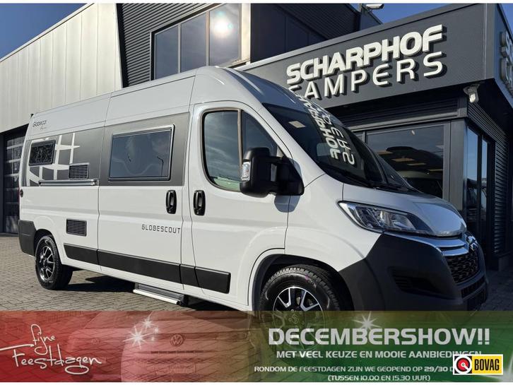 Pössl 2 Win/Globecar Globescout Elegance |2024|Bijna nieuw!, Caravans en Kamperen, Campers, Bedrijf, tot en met 2, Buscamper of Camperbus