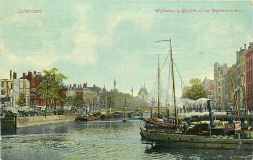 (380-252-043) Rotterdam Wijnhaven Regentessebrug, Verzamelen, Ansichtkaarten | Nederland, Zuid-Holland, Verzenden