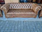 Chesterfield bankstel vintage cognac + GRATIS BEZORGD, Nieuw, Chesterfield, Rechte bank, Leer