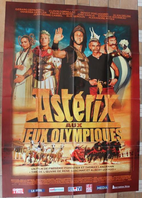 filmaffiche Alain Delon Asterix Jeu Olympics XL filmposter, Verzamelen, Posters, Zo goed als nieuw, Film en Tv, Deurposter of groter
