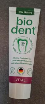Nieuw: Terra Natura Biodent tandpasta zonder fluoride, Sieraden, Tassen en Uiterlijk, Uiterlijk | Mondverzorging, Ophalen of Verzenden