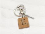 Dome’s Design: Scrabble Bag Charm/sleutelhanger (E– zilver), Ophalen of Verzenden, Nieuw, Merk