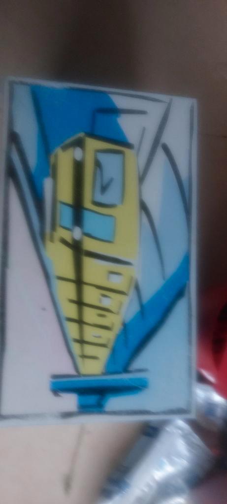 Leuke blauwe opbergdoos met raket motief, Cd's en Dvd's, Cd's | Rock, Zo goed als nieuw, Overige genres, Ophalen of Verzenden