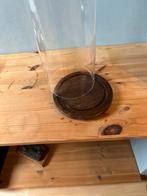 Glazen stolp met houten voet, Ophalen of Verzenden, Gebruikt