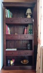 2x Boekenkast teak hout, Huis en Inrichting, Kasten | Boekenkasten, Ophalen, Koloniaal, Teakhout, 50 tot 100 cm