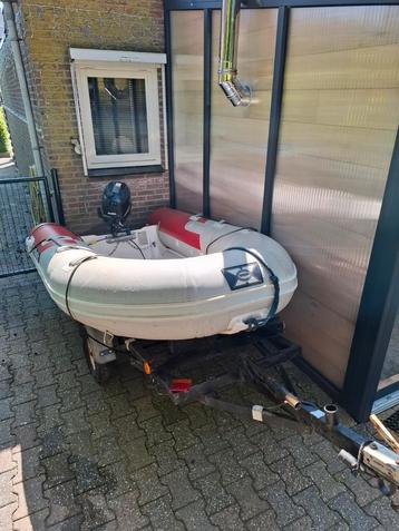 Compleet Rubberboot met motor  beschikbaar voor biedingen