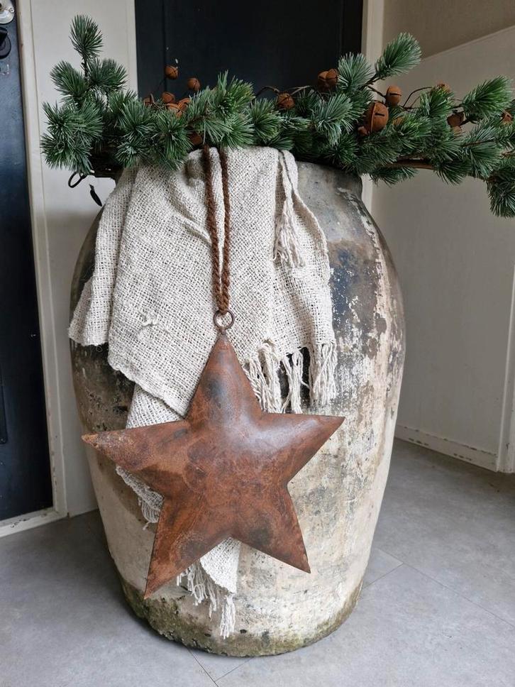 XXL Robuuste kruik.  Landelijk sober stoer pit kruik, Huis en Inrichting, Woonaccessoires | Overige, Zo goed als nieuw, Ophalen