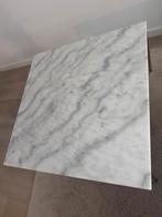 Salontafel goud marmer, Huis en Inrichting, Tafels | Salontafels, Ophalen, Vierkant, 50 tot 100 cm, Minder dan 50 cm
