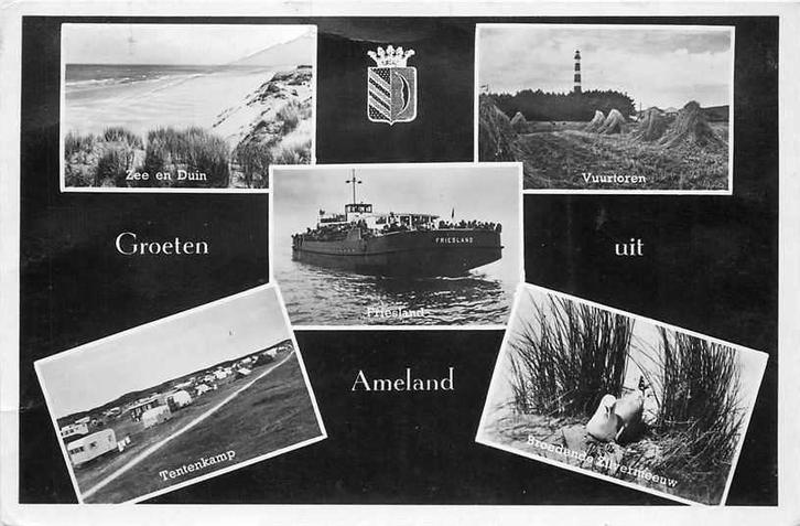 377-047-031 Ameland, Verzamelen, Ansichtkaarten | Nederland, Friesland, Voor 1920, Ophalen of Verzenden