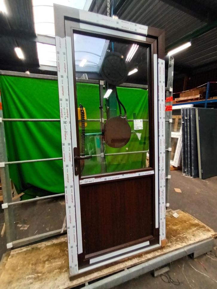 Kunststof Buitendeur 2/3glas  b103 x h224 cm -1779-, Doe-het-zelf en Verbouw, Deuren en Horren, Nieuw, Buitendeur, 215 cm of meer