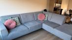 Grijze hoekbank - Katten aanwezig!, Ophalen, 250 tot 300 cm, Gebruikt, Hoekbank