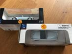 MGA 1:43 New-Ray Toys lichtblauw, 2 stuks, Ophalen of Verzenden, Nieuw, Auto, Overige merken