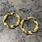 14k gouden wokkels oorbellen nieuw, Ophalen of Verzenden