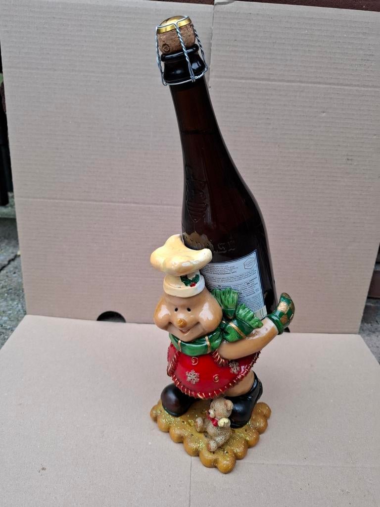 Leuke kookpop wijnhouder feest decoratie zgn, Huis en Inrichting, Ophalen, Zo goed als nieuw
