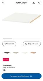 Ikea pax kast planken 50x58, Ophalen, Gebruikt, 50 tot 100 cm, Minder dan 100 cm