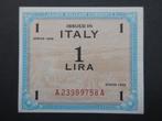 1 Lire 1943 Italië AMC p-M10b (02) WW2 UNC-, Verzenden, Italië, Los biljet