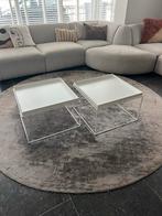 Hay Tray salontafels wit - 60x60 cm (set van 2), Huis en Inrichting, Ophalen, 50 tot 100 cm, Vierkant, 50 tot 100 cm