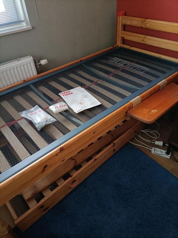 Flexa bed, Kinderen en Baby's, Kinderkamer | Bedden, Gebruikt, 180 cm of meer, 85 tot 100 cm, Lattenbodem, Ophalen