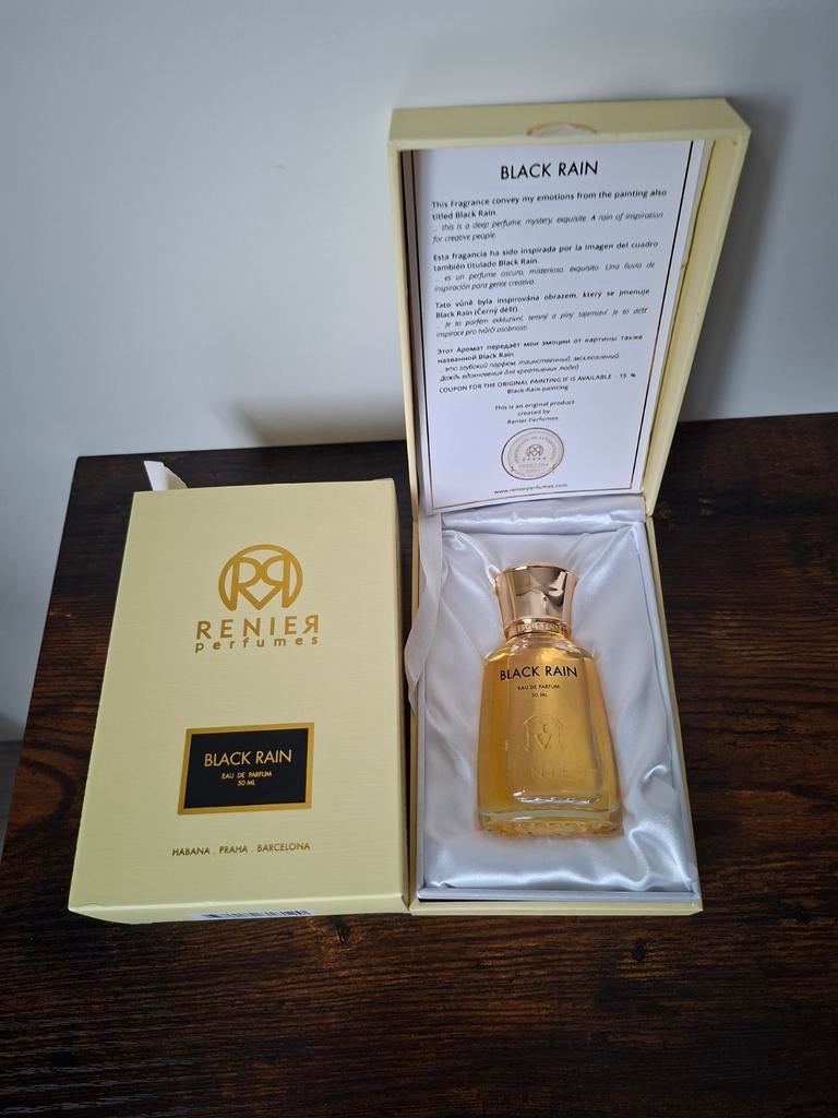 Niche parfum: Black Rain - Renier Perfumes, Sieraden, Tassen en Uiterlijk, Uiterlijk | Parfum, Ophalen of Verzenden, Zo goed als nieuw