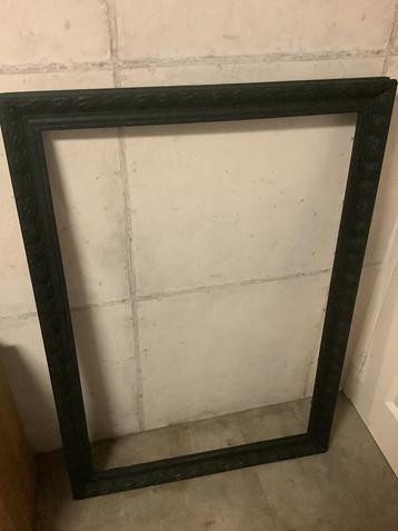 Schilderij lijst. lijst brocante matzwart groot 20€ beschikbaar voor biedingen