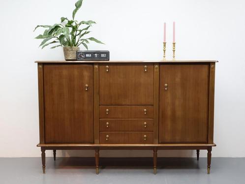 Vintage wandmeubel Mahonie, Huis en Inrichting, Kasten | Wandmeubels, Gebruikt, 100 tot 150 cm, 150 tot 200 cm, 25 tot 50 cm, Met lade(s)