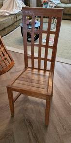 Teakhout stoelen, Huis en Inrichting, Ophalen, Gebruikt, Bruin, Vijf, Zes of meer stoelen