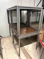 Vepa rode tafelset 8 vierkant + 4 halfrond | Kantinetafel, Ophalen, Gebruikt