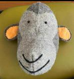 Dierenhoofd 3 st.voor Kinderkamer. Geit/Leeuw/Olifant.  ZGAN, Ophalen of Verzenden, Zo goed als nieuw, Wanddecoratie