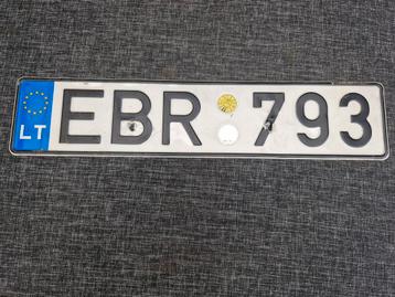 Kentekenplaat Litouwen nummerbord nummerplaat LT beschikbaar voor biedingen