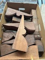 Sierlijke houten hoekstukken – 14 stuks massief hout, Minder dan 25 mm, Ophalen of Verzenden, Plank, Minder dan 200 cm