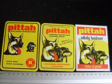3x sticker pittah volledig hondevoer koopmans diervoeding beschikbaar voor biedingen