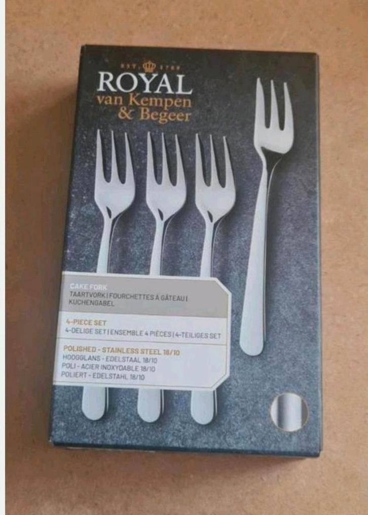 Ah royal van kempen en begeer bestek set taartvorkjes vorkje, Huis en Inrichting, Keuken | Bestek, Nieuw, Bestekset, Rvs of Chroom