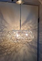Hanglamp Eglo zilverkleurig draad vogelnest sfeerlicht mooi, Ophalen, Gebruikt, Modern vintage interieur design, Minder dan 50 cm