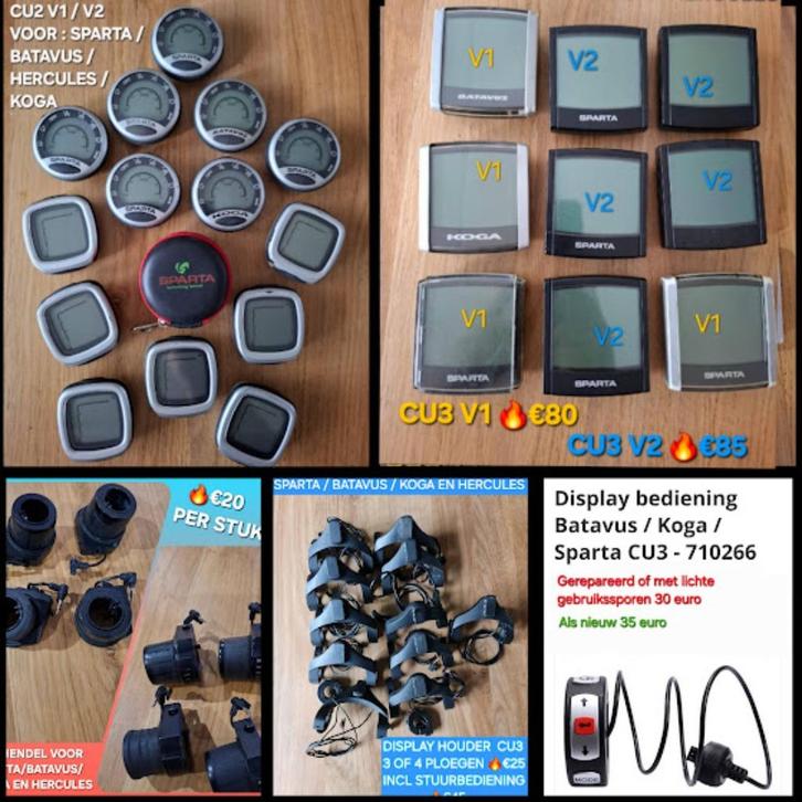 Display Trelock CU2 ,V1&V2 / CU3 , V1&V2 Batavus/Sparta/Koga, Fietsen en Brommers, Fietsaccessoires | Fietscomputers, Zo goed als nieuw