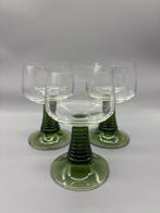 Set Moezel Roemer wijnglazen 3 stuks, Antiek en Kunst, Antiek | Glas en Kristal, Ophalen of Verzenden