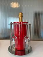 Mooie design champagne koeler chroom, Ophalen of Verzenden, Minder dan 5 flessen, Minder dan 50 cm, Glas