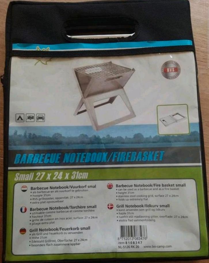 Bo-Camp Barbecue Notebook, NIEUW! (Nog in verpakking!), Tuin en Terras, Houtskoolbarbecues, Nieuw, Met accessoires, Ophalen of Verzenden