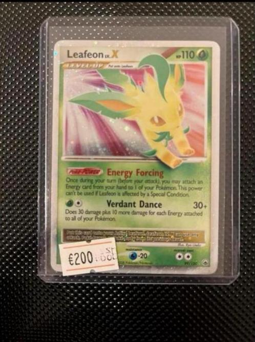 Leafeon LV.X Diamond Pearl Majestic Dawn, Hobby en Vrije tijd, Verzamelkaartspellen | Pokémon, Zo goed als nieuw, Losse kaart