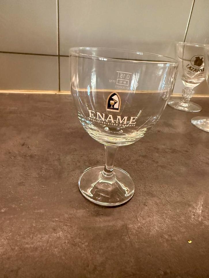 Belgische Bierglazen - Proefglazen 15cl, Verzamelen, Glas en Borrelglaasjes, Gebruikt, Bierglas, Ophalen