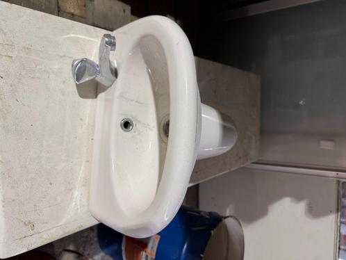 Wastafeltje met onder console, Huis en Inrichting, Badkamer | Badkamermeubels, Gebruikt, Wasbak of Wastafel, Minder dan 100 cm