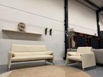 Als nieuw Leolux Felizia Bank 2,5 Zits Fauteuil Senso Egret, Huis en Inrichting, Banken | Bankstellen, Leolux, Driepersoons, 75 tot 100 cm