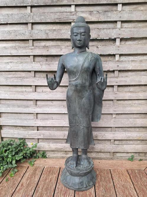 Bronzen beeld/Boeddha/karana mudra/118 cm/Azië, Huis en Inrichting, Woonaccessoires | Boeddhabeelden, Nieuw, Ophalen of Verzenden