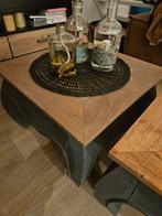 2x OPIUM Salontafel Teakhouten, Gebruikt, Vierkant, 50 tot 100 cm, Minder dan 50 cm