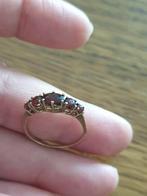 Mooie goud 8 karaat ring met granaat, Verzenden, Goud, Ring